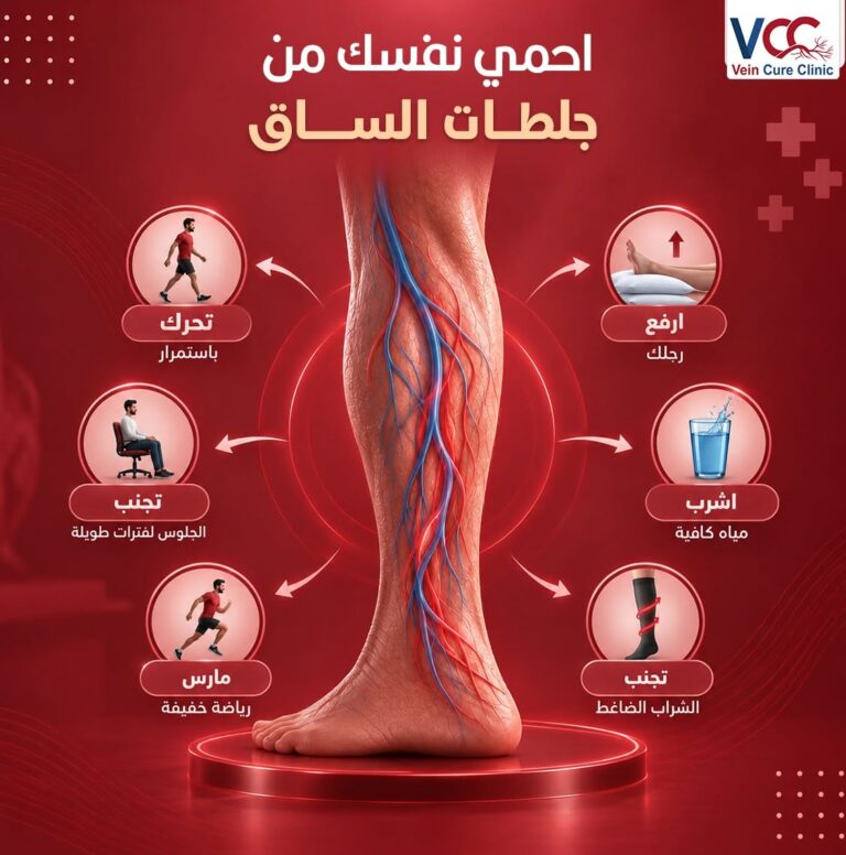 احمي نفسك من جلطات الساق